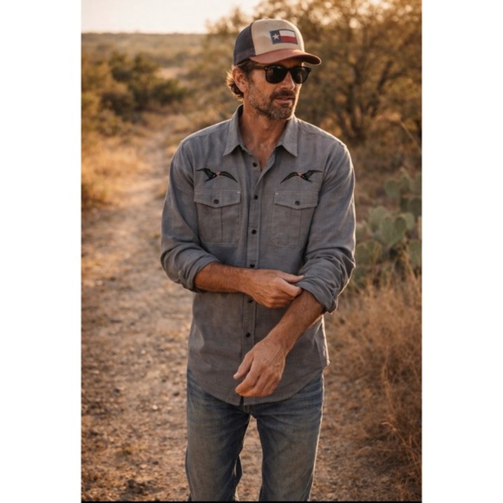 Howler Bro's Gaucho Pearl Snapshirt‎ Embroirdered Man O War Vented XXL 2XL Birds